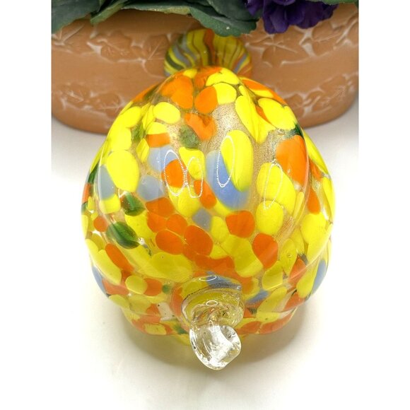 Hand Blown Art Glass Air Balloon Hanger Unique Pattern Collectible Home Decor - Picture 6 of 8